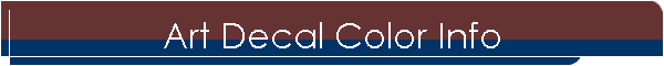 Art Decal Color Info